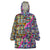 African Ndebele Pattern Wearable Blanket Hoodie - Wonder Print Shop