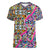 African Ndebele Pattern Women V Neck T Shirt - Wonder Print Shop