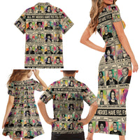 All My Heroes Have FBI Files Family Matching Short Sleeve Bodycon Dress and Hawaiian Shirt Civil Rights Leaders - Wonder Print Shop