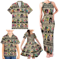 All My Heroes Have FBI Files Family Matching Tank Maxi Dress and Hawaiian Shirt Civil Rights Leaders - Wonder Print Shop