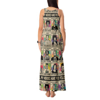 All My Heroes Have FBI Files Tank Maxi Dress Civil Rights Leaders - Wonder Print Shop