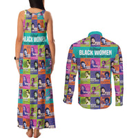 African Women Inventors Couples Matching Tank Maxi Dress and Long Sleeve Button Shirts Without Black Women These Things Would Not Exist - Wonder Print Shop