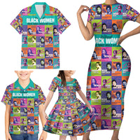 African Women Inventors Family Matching Short Sleeve Bodycon Dress and Hawaiian Shirt Without Black Women These Things Would Not Exist - Wonder Print Shop