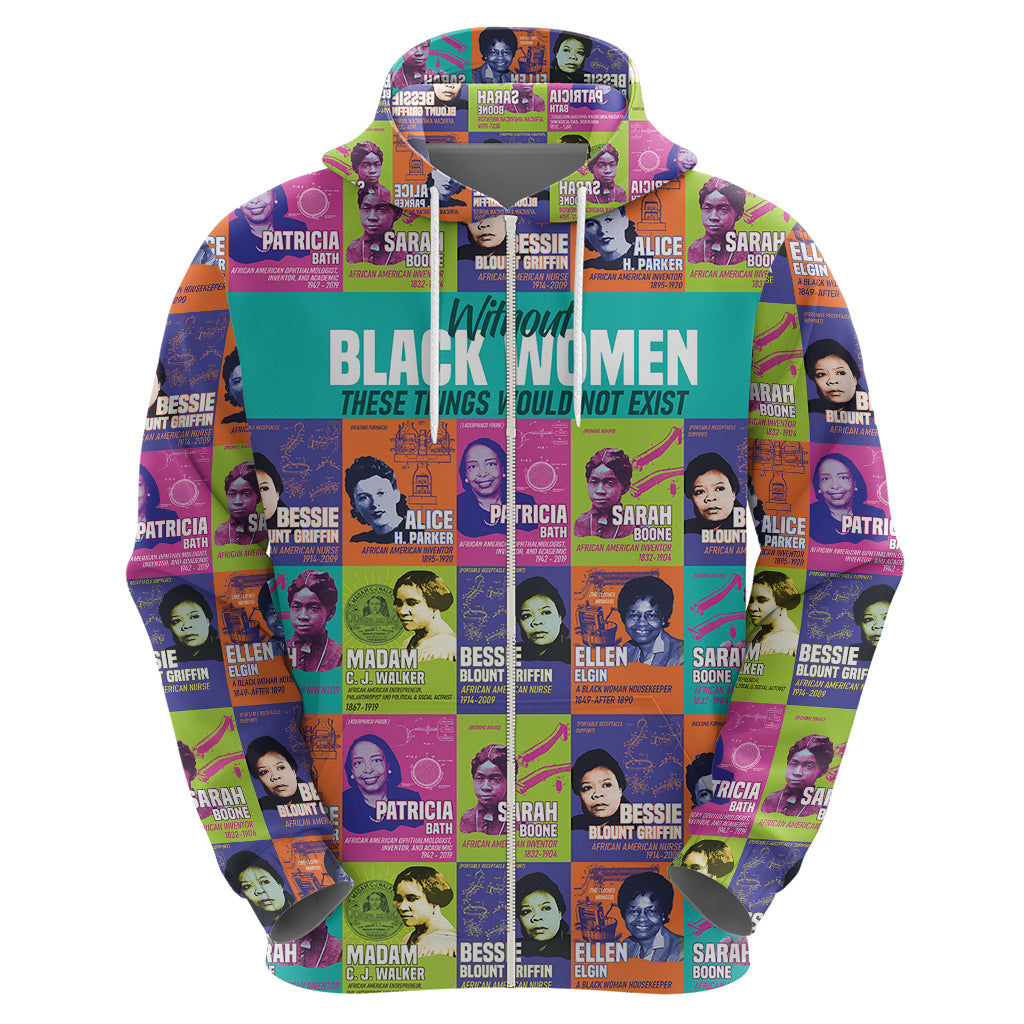 African Women Inventors Hoodie Without Black Women These Things Would Not Exist - Wonder Print Shop
