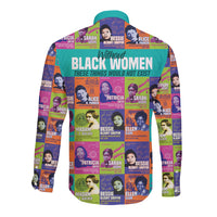 African Women Inventors Long Sleeve Button Shirt Without Black Women These Things Would Not Exist - Wonder Print Shop