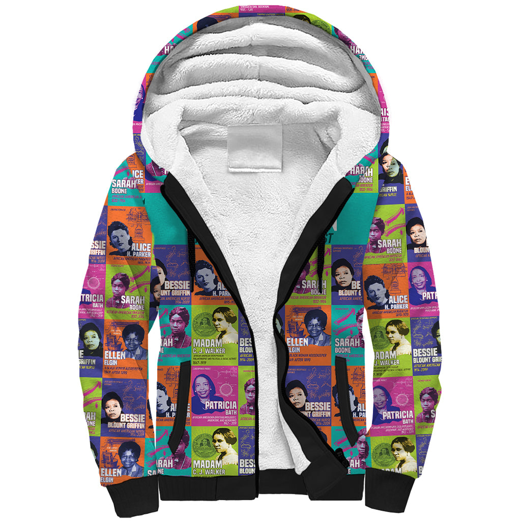 African Women Inventors Sherpa Hoodie Without Black Women These Things Would Not Exist - Wonder Print Shop
