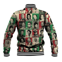 A To Z Of Black Heroes Baseball Jacket Civil Rights Leaders - Wonder Print Shop