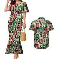 A To Z Of Black Heroes Couples Matching Mermaid Dress and Hawaiian Shirt Civil Rights Leaders - Wonder Print Shop