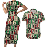 A To Z Of Black Heroes Couples Matching Short Sleeve Bodycon Dress and Hawaiian Shirt Civil Rights Leaders - Wonder Print Shop