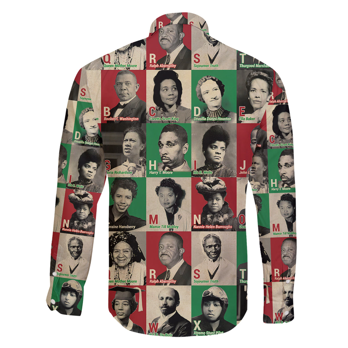 A To Z Of Black Heroes Family Matching Mermaid Dress and Hawaiian Shirt Civil Rights Leaders - Wonder Print Shop