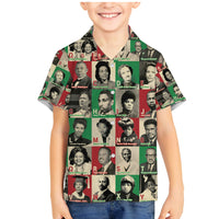 A To Z Of Black Heroes Family Matching Mermaid Dress and Hawaiian Shirt Civil Rights Leaders - Wonder Print Shop