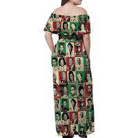 A To Z Of Black Heroes Family Matching Off Shoulder Maxi Dress and Hawaiian Shirt Civil Rights Leaders - Wonder Print Shop