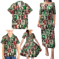 A To Z Of Black Heroes Family Matching Puletasi Dress and Hawaiian Shirt Civil Rights Leaders - Wonder Print Shop