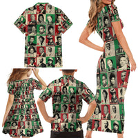 A To Z Of Black Heroes Family Matching Short Sleeve Bodycon Dress and Hawaiian Shirt Civil Rights Leaders - Wonder Print Shop