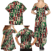 A To Z Of Black Heroes Family Matching Summer Maxi Dress and Hawaiian Shirt Civil Rights Leaders - Wonder Print Shop