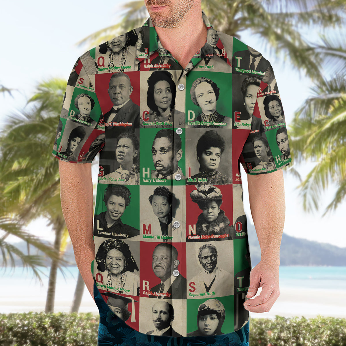 A To Z Of Black Heroes Hawaiian Shirt Civil Rights Leaders - Wonder Print Shop