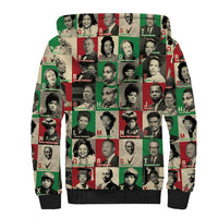 A To Z Of Black Heroes Sherpa Hoodie Civil Rights Leaders - Wonder Print Shop