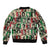 A To Z Of Black Heroes Sleeve Zip Bomber Jacket Civil Rights Leaders - Wonder Print Shop