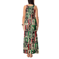 A To Z Of Black Heroes Tank Maxi Dress Civil Rights Leaders - Wonder Print Shop