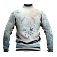 Thanks Deer For Life Baseball Jacket White Deer Watercolor Painting - Wonder Print Shop