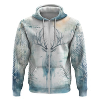 Thanks Deer For Life Hoodie White Deer Watercolor Painting - Wonder Print Shop