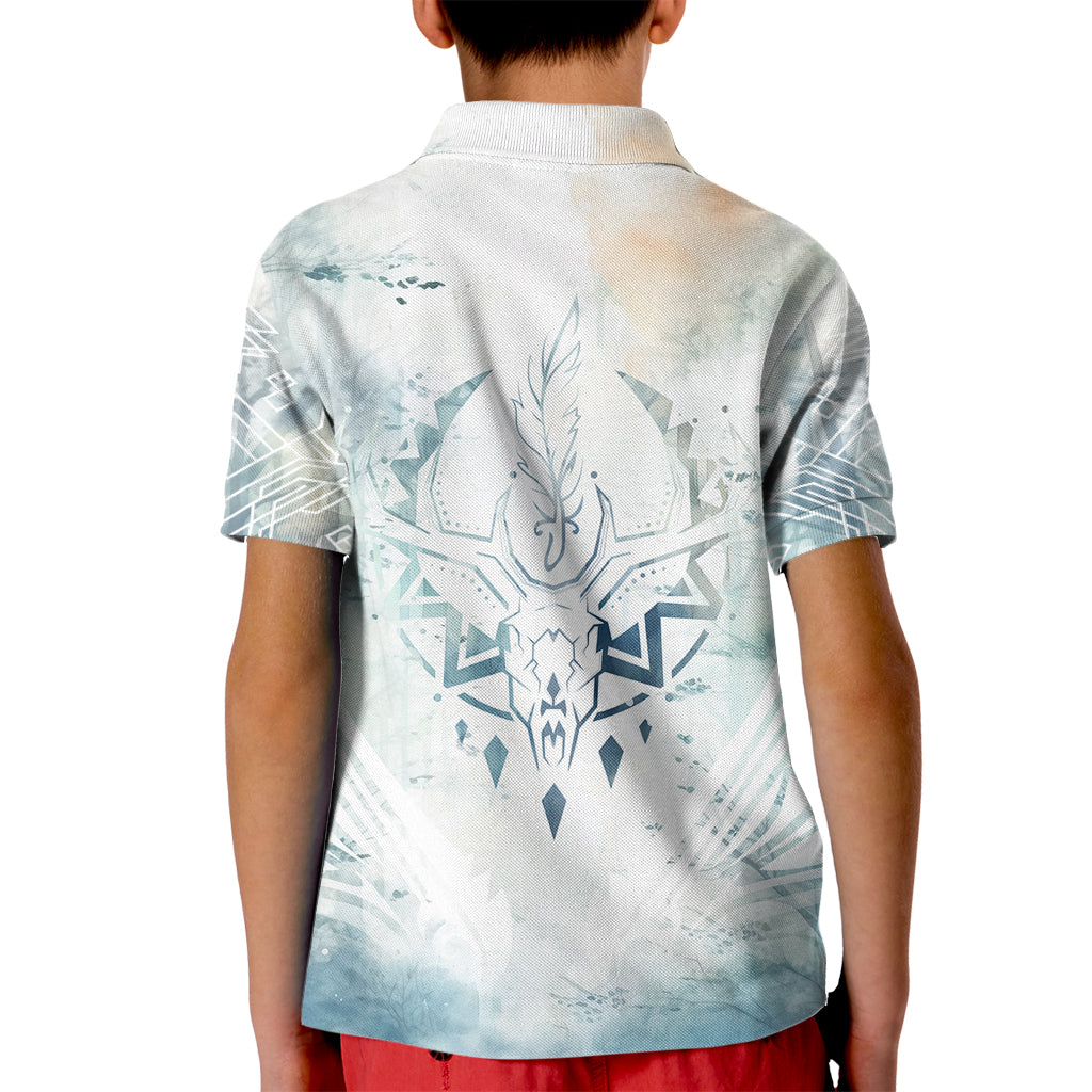 Thanks Deer For Life Kid Polo Shirt White Deer Watercolor Painting - Wonder Print Shop