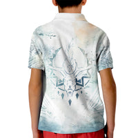 Thanks Deer For Life Kid Polo Shirt White Deer Watercolor Painting - Wonder Print Shop