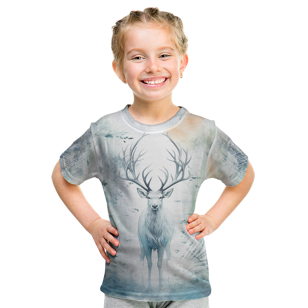 Thanks Deer For Life Kid T Shirt White Deer Watercolor Painting - Wonder Print Shop