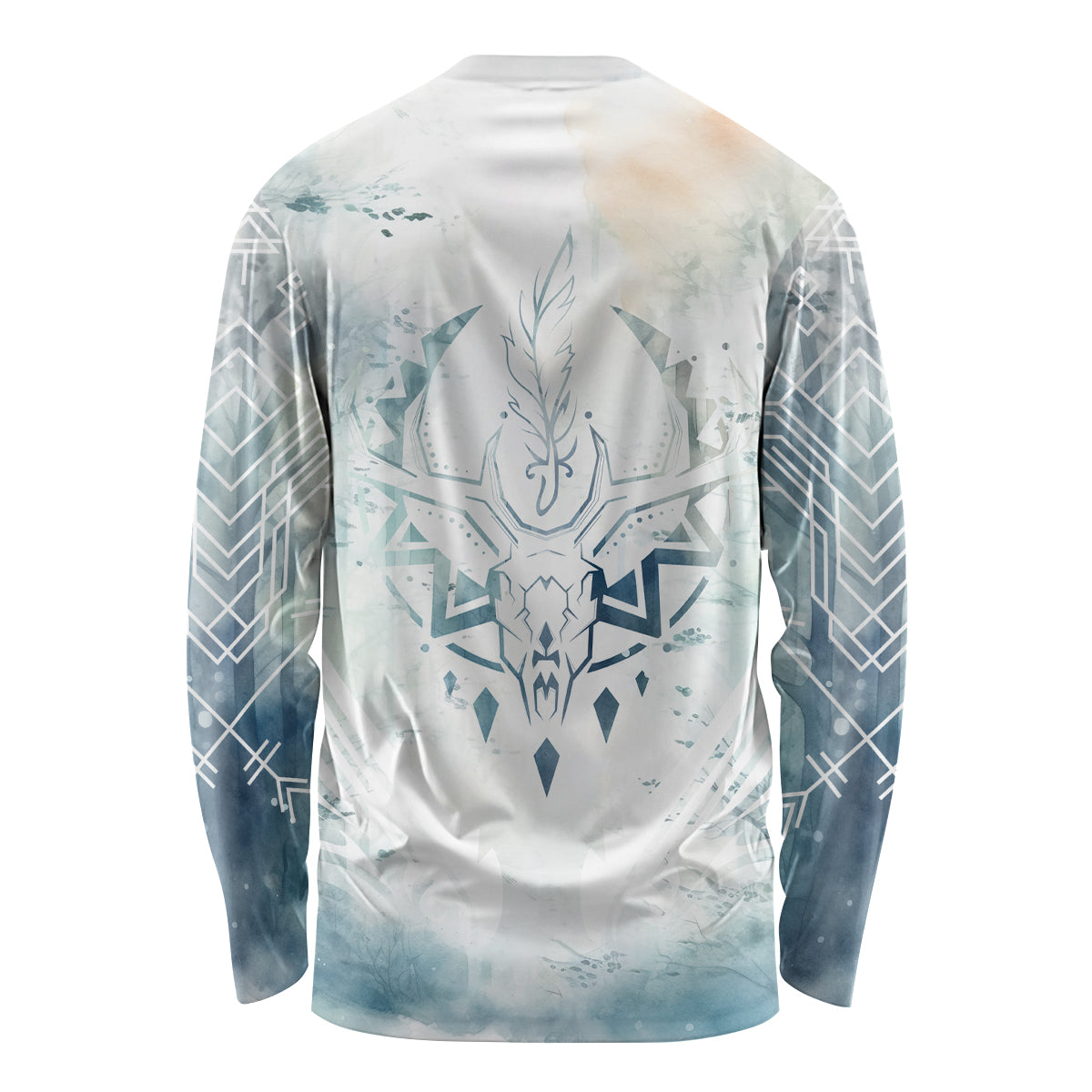 Thanks Deer For Life Long Sleeve Shirt White Deer Watercolor Painting - Wonder Print Shop