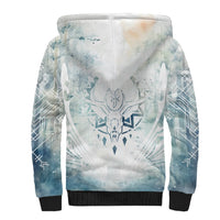 Thanks Deer For Life Sherpa Hoodie White Deer Watercolor Painting - Wonder Print Shop