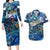 Anguilla Couples Matching Long Sleeve Bodycon Dress and Hawaiian Shirt