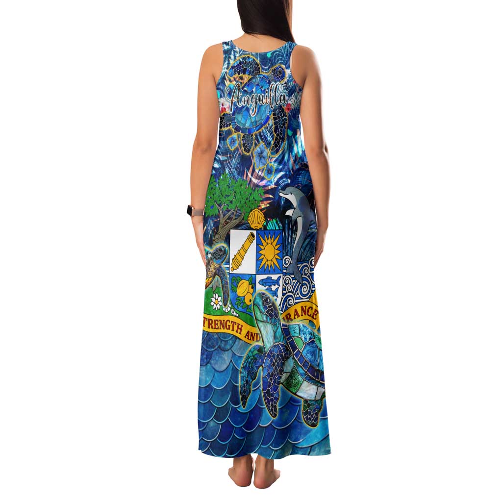 Anguilla Family Matching Tank Maxi Dress and Hawaiian Shirt - Wonder Print Shop