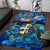 Aruba Area Rug Sea Turtle Tropical Pattern