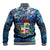 Aruba Baseball Jacket Sea Turtle Tropical Pattern