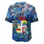 Aruba Baseball Jersey Sea Turtle Tropical Pattern