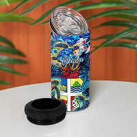 Aruba 4 in 1 Can Cooler Tumbler Sea Turtle Tropical Pattern