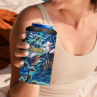 Aruba 4 in 1 Can Cooler Tumbler Sea Turtle Tropical Pattern