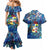Aruba Couples Matching Mermaid Dress and Hawaiian Shirt Sea Turtle Tropical Pattern
