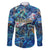 Aruba Family Matching Puletasi and Hawaiian Shirt Sea Turtle Tropical Pattern