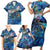 Aruba Family Matching Short Sleeve Bodycon Dress and Hawaiian Shirt Sea Turtle Tropical Pattern - Wonder Print Shop