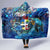 Aruba Hooded Blanket Sea Turtle Tropical Pattern - Wonder Print Shop
