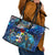 Aruba Leather Tote Bag Sea Turtle Tropical Pattern
