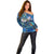 Aruba Off Shoulder Sweater Sea Turtle Tropical Pattern - Wonder Print Shop