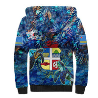 Aruba Sherpa Hoodie Sea Turtle Tropical Pattern - Wonder Print Shop