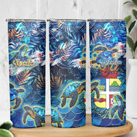 Aruba Skinny Tumbler Sea Turtle Tropical Pattern - Wonder Print Shop