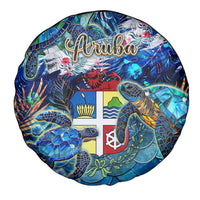 Aruba Spare Tire Cover Sea Turtle Tropical Pattern - Wonder Print Shop