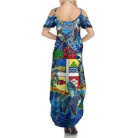 Aruba Summer Maxi Dress Sea Turtle Tropical Pattern - Wonder Print Shop