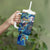 Aruba Tumbler With Handle Sea Turtle Tropical Pattern - Wonder Print Shop