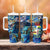 Aruba Tumbler With Handle Sea Turtle Tropical Pattern - Wonder Print Shop