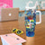 Aruba Tumbler With Handle Sea Turtle Tropical Pattern - Wonder Print Shop